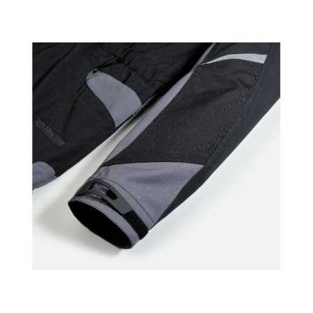 Tuta da lavoro multitasche in T/C canvas 280 g, inserti in Cordura e Reflex 3M scotchlite, nero/grigio art. 7825