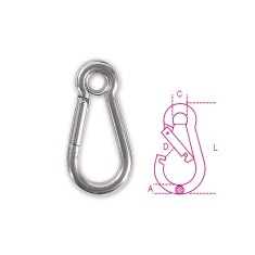 MOSCHETTONI INOX AISI 316 4,5X40 8274