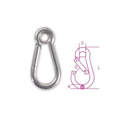 MOSCHETTONI INOX AISI 316 4,5X40 8274