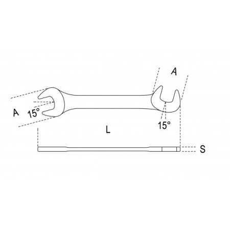 CHIAVI A FORCHETTA A PERCUSSIONE 230M ART.58