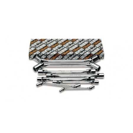 CHIAVI A BUSSOLA POLIGONALE SNODATE DOPPIE CROMATE BETA MM 30X32 ART.80