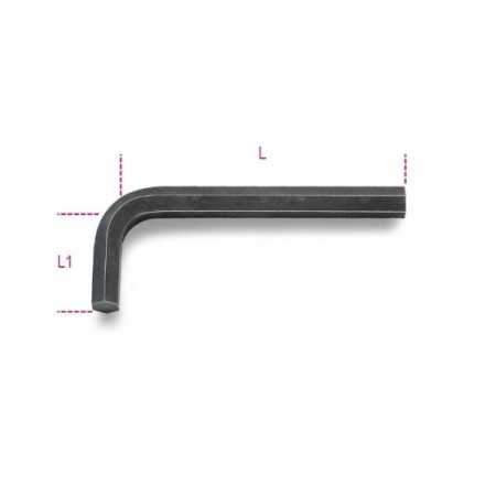 SERIE DI 10 CHIAVI MASCHIO ESAGONALE PIEGATE CROMATE IN BUSTA ART. 96/B10