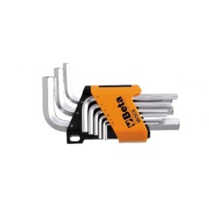 CHIAVI MASCHIO ESAGONALE PIEGATE CROMATE IN POLLICI 3/8 ART. 96C/AS