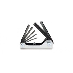 SERIE DI 7 CHIAVI MASCHIO ESAGONALE PIEGATE BRUNITE  ART. 96AS/T7