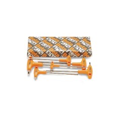 SERIE DI 11 CHIAVI MASCHIO ESAGONALE PIEGATE CON IMPUGNATURA DI MANOVRA CROMATE  ART. 96T/S11   