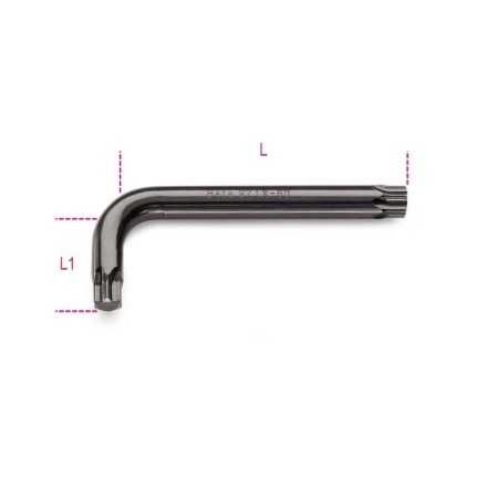 CHIAVI MASCHIO PIEGATE PER VITI CON IMPRONTA TORX® T30 BRUNITE ART. 97TX   
