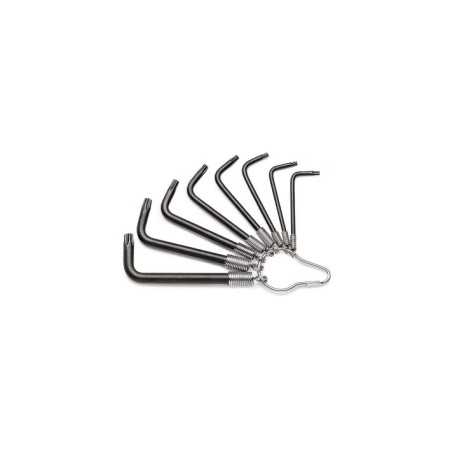 SERIE DI 8CHIAVI MASCHIO PIEGATE PER VITI CON IMPRONTA TORX®  BRUNITE ART. 97TX/ST8   