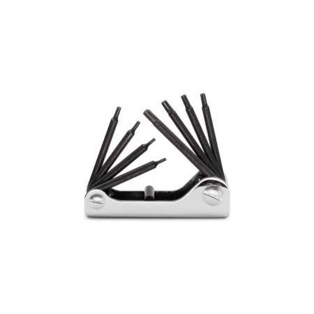SERIE DI 8 CHIAVI MASCHIO PIEGATE PER VITI CON IMPRONTA TORX®  BRUNITE ART. 97TX/G8   