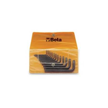 SERIE DI 13 CHIAVI MASCHIO PIEGATE PER VITI CON IMPRONTA TORX®  BRUNITE ART. 97TX/B13   