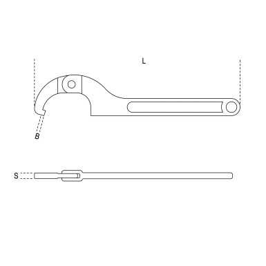 CHIAVI A SETTORE ARTICOLATE CON NASELLO QUADRO PER GHIERE CROMATE MM 35-50 ART. 99SQ   