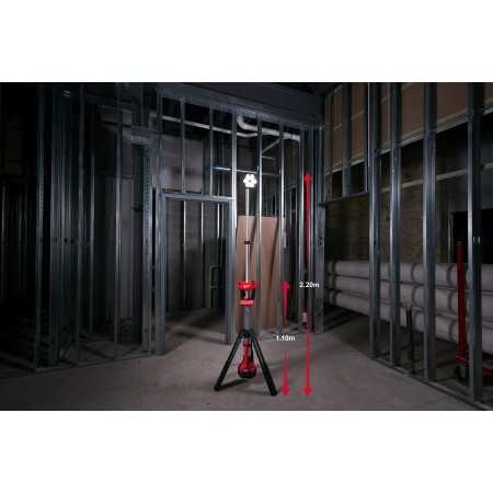 FARO LED TRUEVIEW M18 SAL-O CON TREPPIEDE, SOLO CORPO MACCHINA