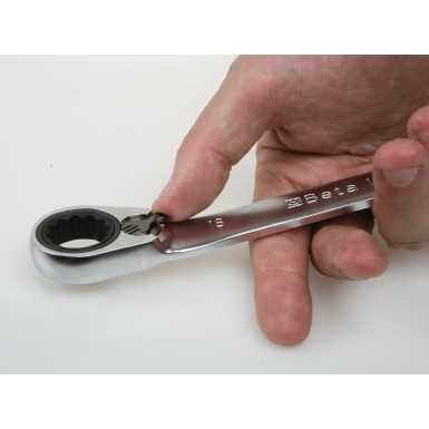 CHIAVI POLIGONALI DOPPIE PIEGATE A 15° A CRICCHETTO REVERSIBILE MM 12x13 ART. 195P   