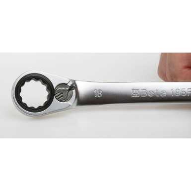 CHIAVI POLIGONALI DOPPIE PIEGATE A 15° A CRICCHETTO REVERSIBILE MM 16x18 ART. 195P   