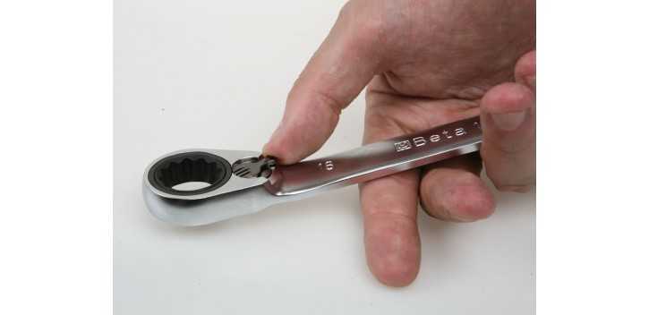 CHIAVI POLIGONALI DOPPIE PIEGATE A 15° A CRICCHETTO REVERSIBILE MM 17x19 ART. 195P   