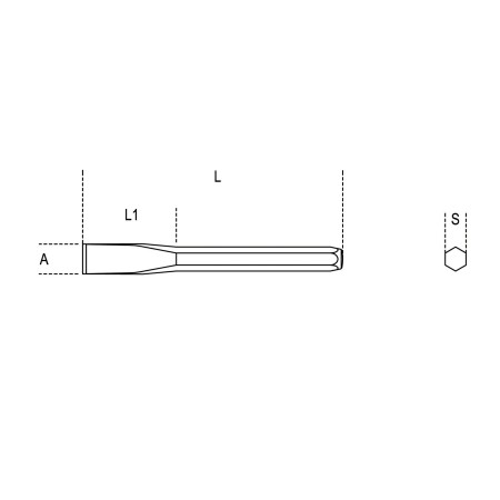 scalpelli piatti tipo normale cromati art. 34 125
