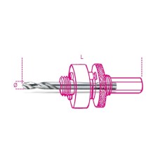 PUNTA PER CENTRARE IN ACCIAIO HHS PER ALBERI 450AL/2 ART. 450PA/2   