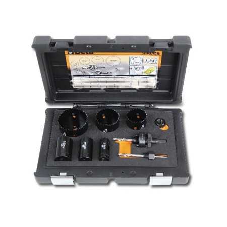 ASSORTIMENTO DI 6 SEGHE A TAZZA ED ACCESSORI PER ELETTRICISTI ART. 450/C9   