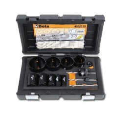 ASSORTIMENTO DI 9 SEGHE A TAZZA ED ACCESSORI PER INSTALLATORI ART. 450/C13   