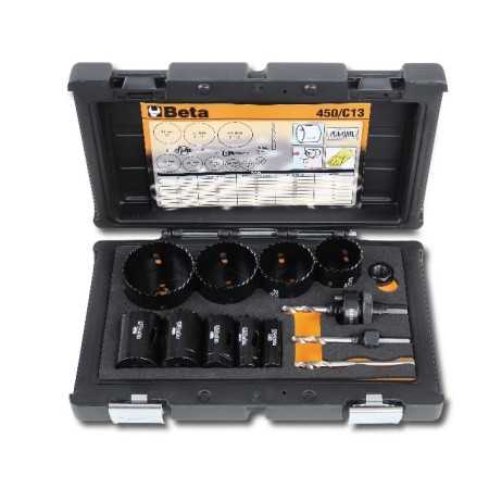 ASSORTIMENTO DI 9 SEGHE A TAZZA ED ACCESSORI PER INSTALLATORI ART. 450/C13   