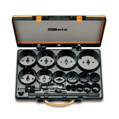 ASSORTIMENTO DI 15 SEGHE A TAZZA ED ACCESSORI PER USO INDUSTRIALE ART. 450/C21   