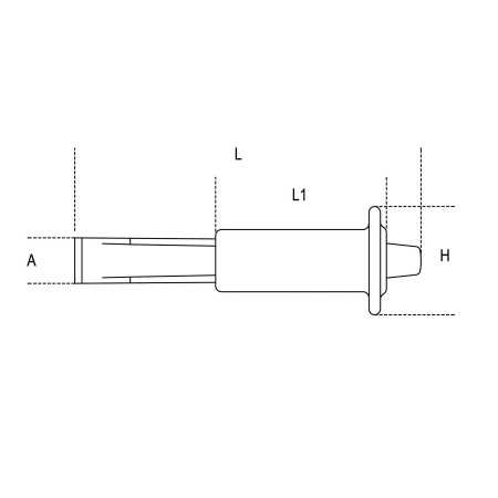 scalpelli piatti tipo nervato con paramano art. 35PM 200