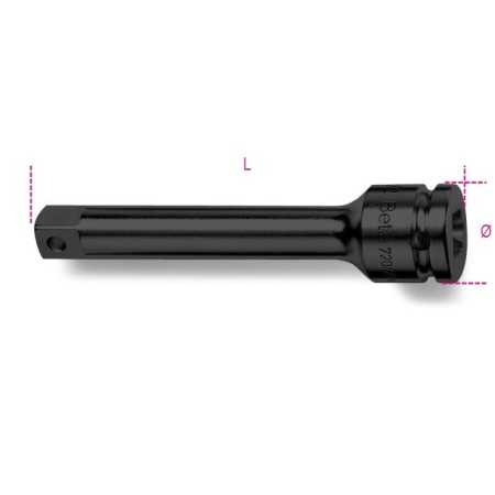 PROLUNGA MACCHINA CON ATTACCHI QUADRI FEMMINA E MASCHIO 3/8" ART. 710/21   