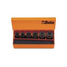 SERIE DI 6 CHIAVI A BUSSOLA MACCHINA CON ATTACCO QUADRO FEMMINA 1/2" FOSFATATE ART. 720/C6