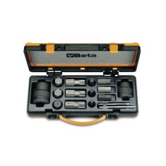 12 INSERTI MACCHINA MASCHIO E 4 ACCESSORI IN CASSETTA DI LAMIERA ART. 727/C16   