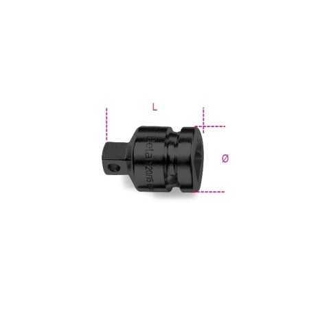 RACCORDO MACCHINA CON ATTACCO QUADRO FEMMINA 3/4" E MASCHIO 1/2" FOSFATATO ART. 728/15   