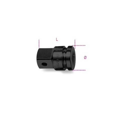 RACCORDO MACCHINA CON ATTACCO QUADRO FEMMINA 3/4" E MASCHIO 1" FOSFATATO ART. 728/16   