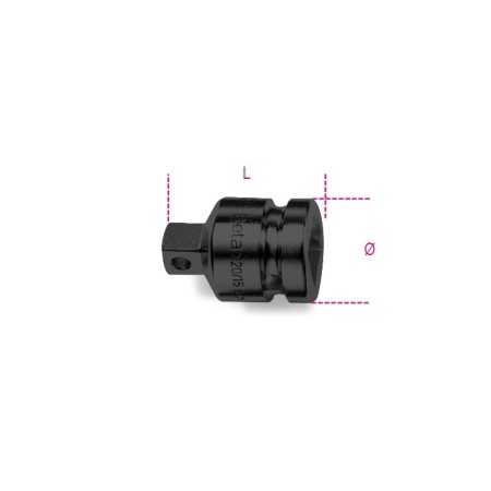 RACCORDO MACCHINA CON ATTACCO QUADRO FEMMINA 1" E MASCHIO 3/4" ART. 729/15   