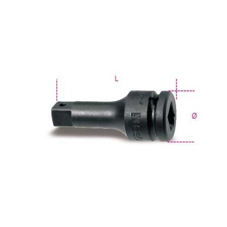 PROLUGA MACCHINA CON ATTACCHI QUADRI MASCHIO E FEMMINA 1" ART. 729/21   