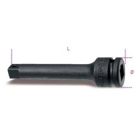 PROLUGA MACCHINA CON ATTACCHI QUADRI MASCHIO E FEMMINA 1" ART. 729/22   