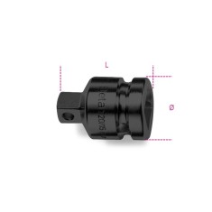 RACCORDO MACCHINA CON ATTACCO QUADRO FEMMINA 2.1/2 E MASCHIO 1.1/2 ART. 733/15   