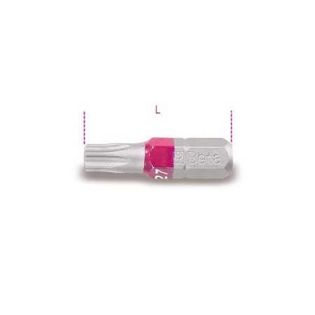 INSERTI COLORATI PER AVVITATORI PER VITI CON IMPRONTA TAMPER RESISTANT TORX® T9 ART. 860RTX   