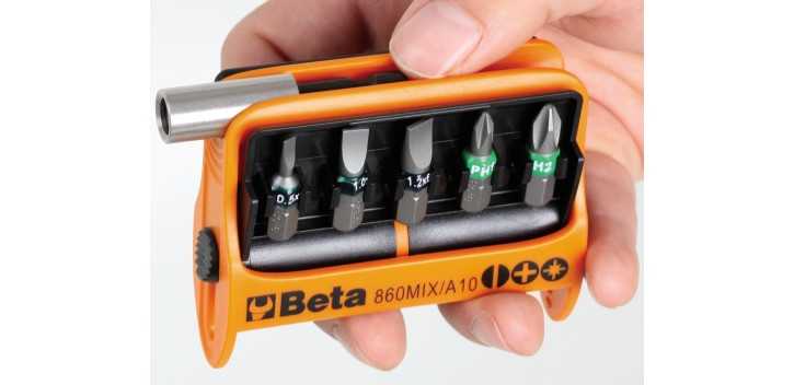 SERIE DI 10 INSERTI CON PORTAINSERTI MAGNETICO IN ASTUCCIO TASCABILE ART. 860TX/A10   