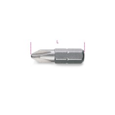 INSERTI PER AVVITATORI PER VITI CON IMPRONTA A CROCE PHILIPS® 1/4 L MM 25 PH 1 ART. 861PH