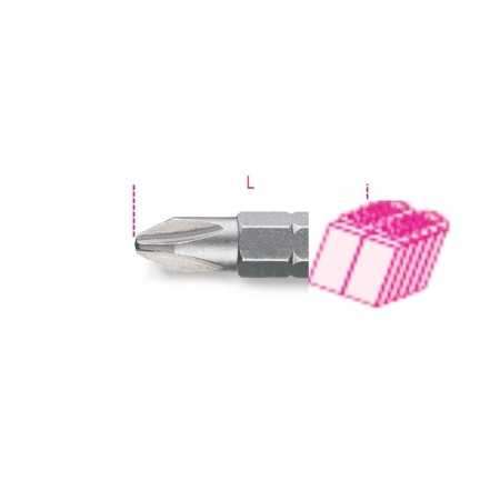 INSERTI PER AVVITATORI PER VITI CON IMPRONTA A CROCE PHILIPS® 1/4 L MM 25 PH 3 ART. 861PH/C   