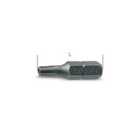 INSERTI PER AVVITATORI PER VITI CON IMPRONTA TAMPER RESISTANT TORX® 1/4 L mm 25 T15 ART. 861RTX   