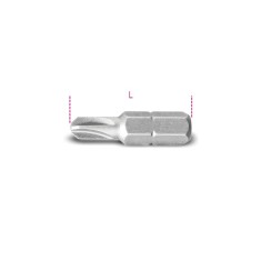 INSERTI PER AVVITATORI PER VITI CON IMPRONTA TORQ-SET® AD INNESTO ESAGONALE 1/4 L mm 25 GR 5 ART. 861TQS   