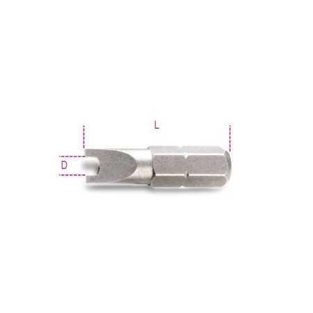 INSERTI PER AVVITATORI PER VITI CON IMPRONTA SPANNER 1/4 L mm 25 SP 4 ART. 861SP   