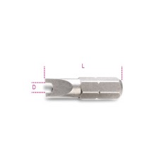 INSERTI PER AVVITATORI PER VITI CON IMPRONTA SPANNER 1/4 L mm 25 SP 8 ART. 861SP   