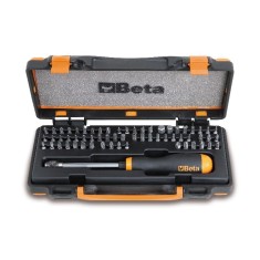 61 INSERTI PER AVVITATORI E 1 PORTAINSERTI MAGNETICO A SGANCIO RAPIDO IN CASSETTA DI LAMIERA ART. 861/C61P   