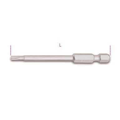 INSERTI PER AVVITATORI PER VITI CON IMPRONTA TORX® MODELLO LUNGO 1/4 L MM 70 T27 ART. 862TX/L   