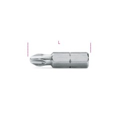 INSERTI PER AVVITATORI PER VITI CON IMPRONTA A CROCE PHILIPS®  5/16 PH 2 L MM 32 ART. 866PH   