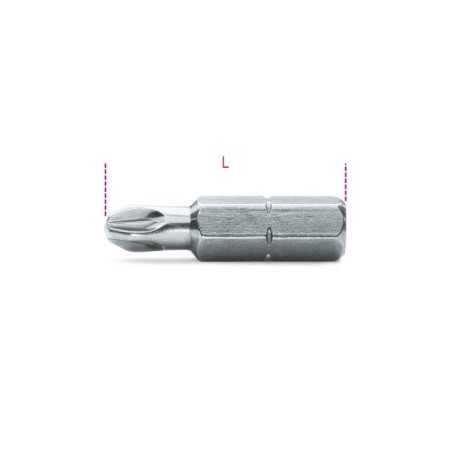 INSERTI PER AVVITATORI PER VITI CON IMPRONTA A CROCE POZIDRIV® - SUPADRIV® 5/16 PZ 2 L MM 32 ART. 866PZ   