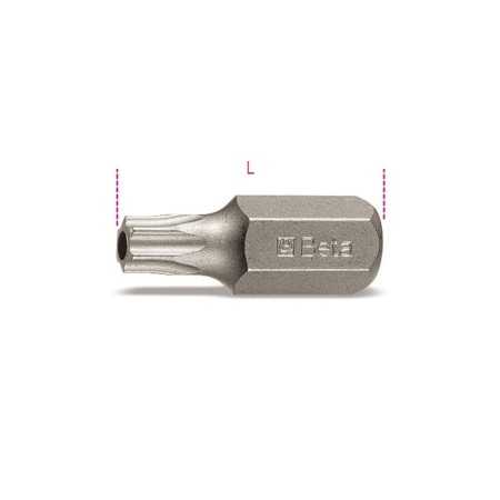 INSERTI PER VITI CON IMPRONTA TAMPER RESISTANT TORX® T40 L MM 30 ART. 867RTX   