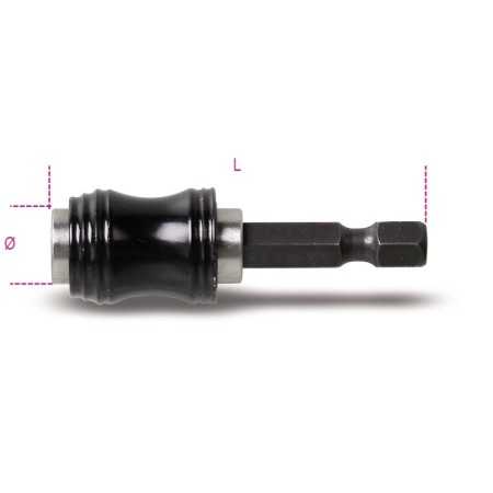 PORTAINSERTI MAGNETICO A SGANCIO RAPIDO PER AVVITATORI L MM 75 ART. 882MSR   