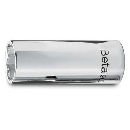 CHIAVI A BUSSOLA A MANO CON ATTACCO QUADRO FEMMINA 1/4" TIPO LUNGO BOCCA ESAGONALE CROMATE 11/32 ART. 900AS/L   