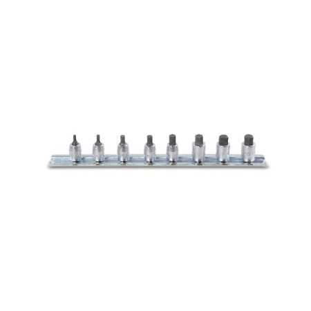 CHIAVI A BUSSOLA A GIRAVITE MASCHIO ESAGONALE CON ATTACCO QUADRO FEMMINA 1/4" CROMATE ART. 900ME/SB8   